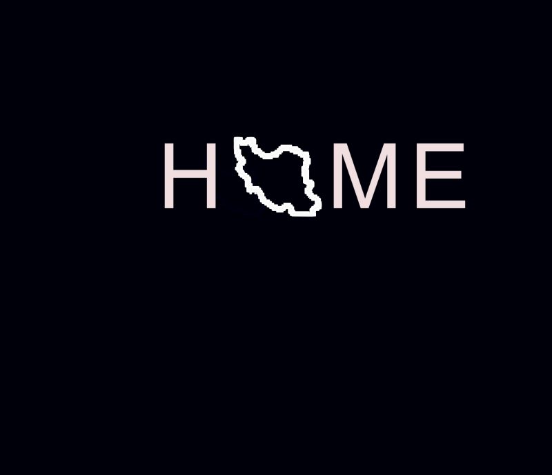هودی مشکی طرح home