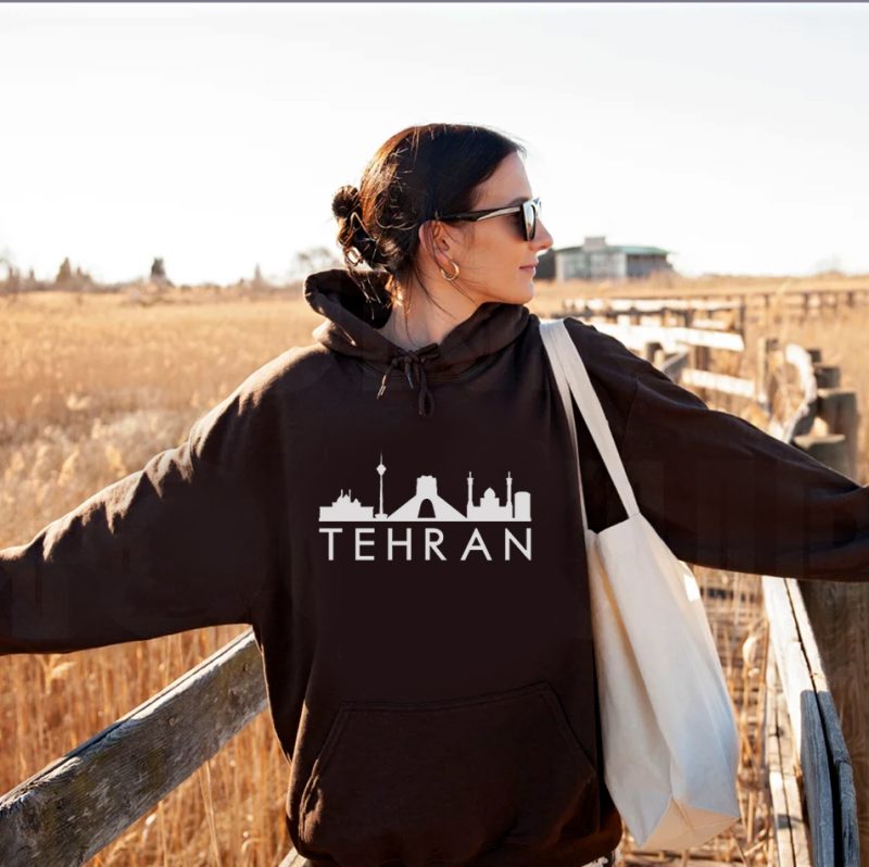 هودی مشکی طرح تهران