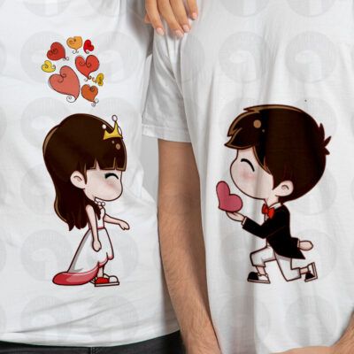 تیشرت چاپی ست عاشقانه