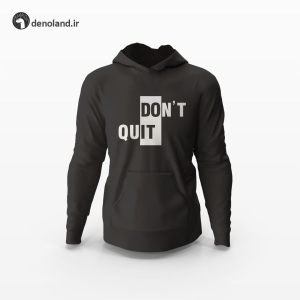 هودی مشکی طرح dont quit