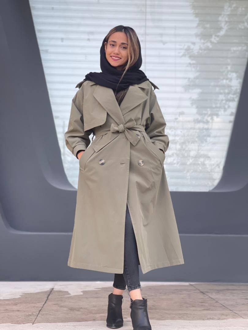 ترنچ کت دخترانه کرم