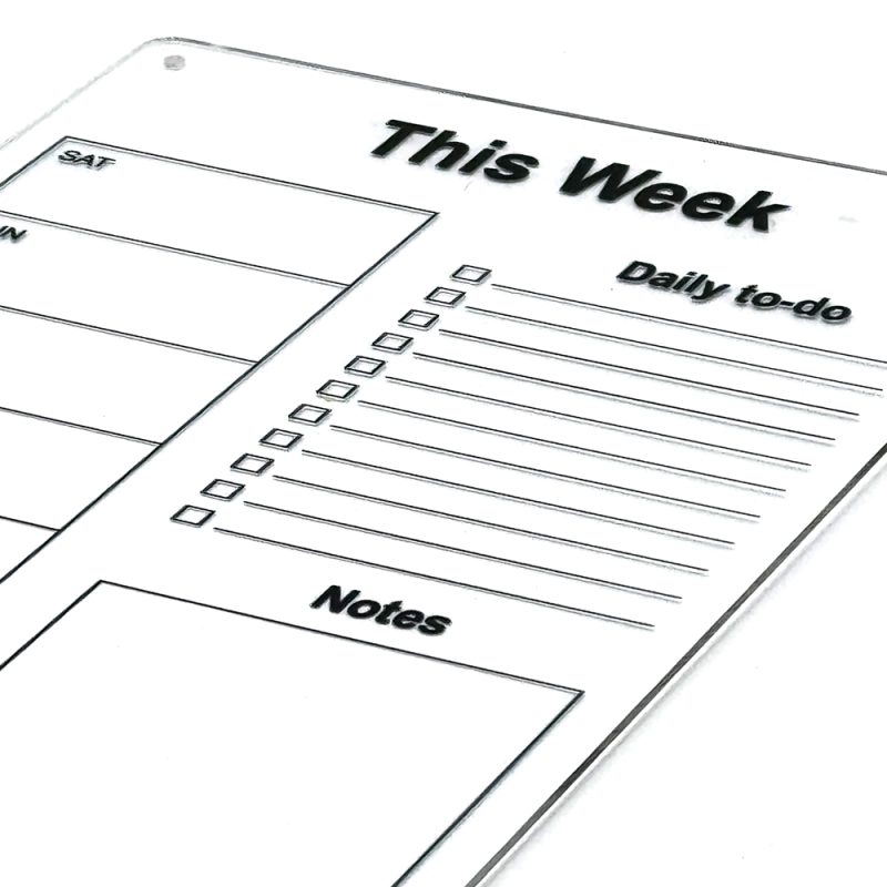 نوت شیشه ای رویخچالی This Week - مشکی
